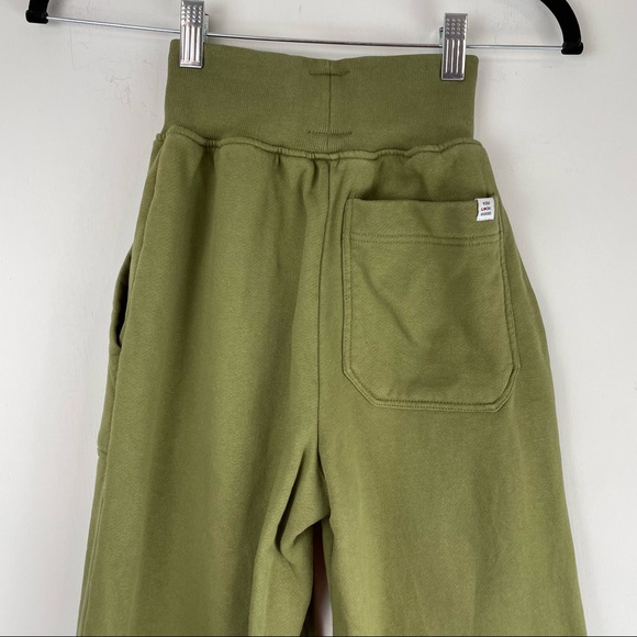 Veronica Beard x Sold Out Green Melanie Wide Leg Sweatpants Ankle Cropped Sz XS - Picture 9 of 12